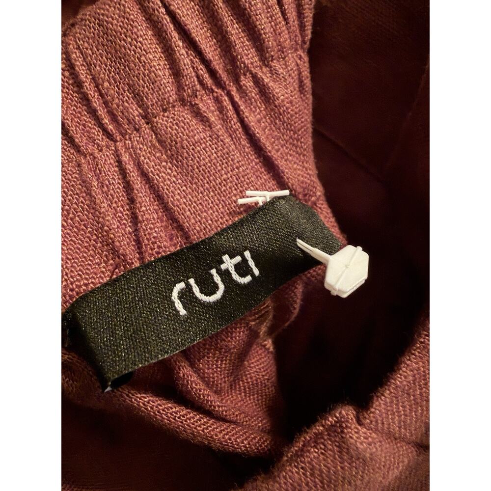 NEW Ruti The Uptown Loose Linen Pants •6• Spice Brown Work Barrel Leg $279 - Picture 11 of 13